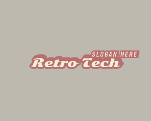 Retro Business Shadow logo design