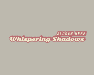 Retro Business Shadow logo design