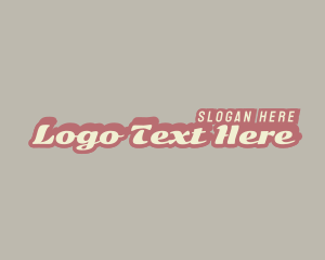 Comic - Retro Business Shadow logo design