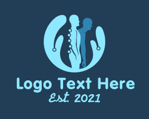 Human Body - Medical Bone Corrector logo design