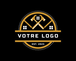 Repair - Hammer House Construction logo design