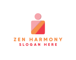 Religious Monk Meditation logo design