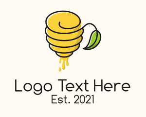 Quencher - Honey Beehive Teahouse logo design