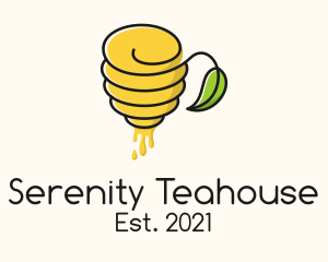 Teahouse - Honey Beehive Teahouse logo design