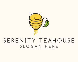 Honey Beehive Teahouse logo design