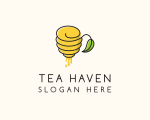 Honey Beehive Teahouse logo design