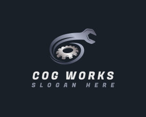 Wrench Cog Industrial logo design