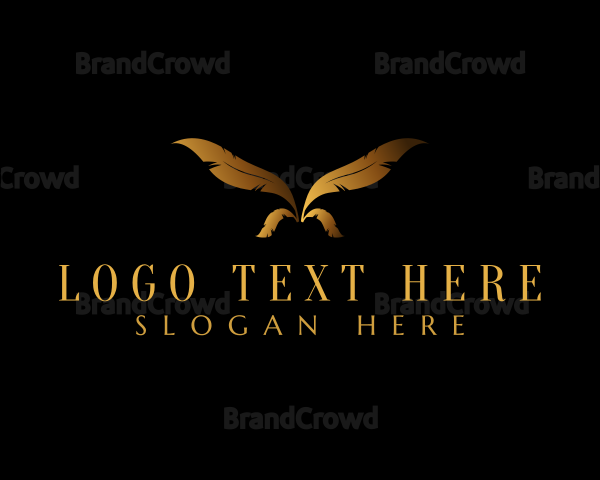 Luxury Feather Wing Logo