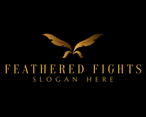 Luxury Feather Wing logo design