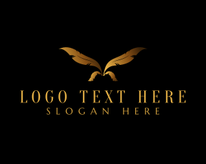 Luxury - Luxury Feather Wing logo design