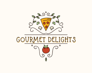 Gourmet Pizza Restaurant logo design