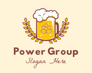 Wheat Beer Froth  Logo