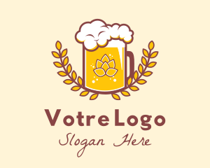 Wheat Beer Froth  Logo