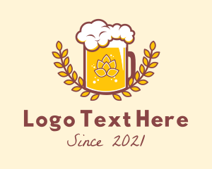 Craft Beer - Wheat Beer Froth logo design