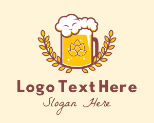 Wheat Beer Froth  Logo