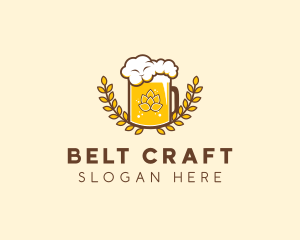 Wheat Craft Beer Froth  logo design