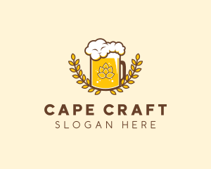 Wheat Craft Beer Froth  logo design