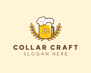 Wheat Craft Beer Froth  logo design