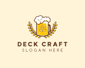 Wheat Craft Beer Froth  logo design