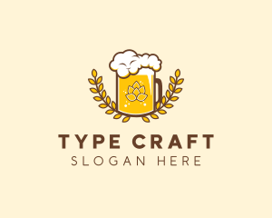 Wheat Craft Beer Froth  logo design