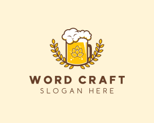 Wheat Craft Beer Froth  logo design