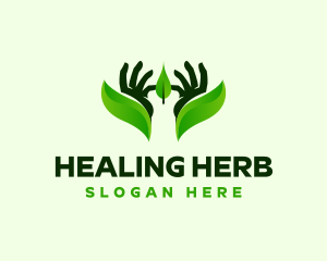 Hand Leaf Medicine logo design