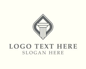 Court - Pillar Finance Business logo design