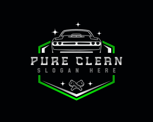 Car Wash Cleaning Polishing logo design