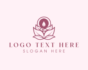 Leaves - Leaf Massage Candle logo design