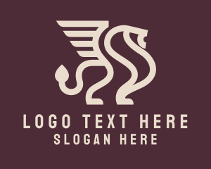 Sphinx - Medieval Sphinx Creature logo design