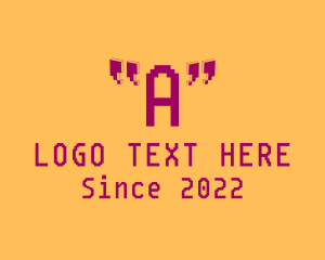 App - Pixelated Cyber Gaming logo design