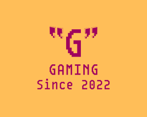 Pixelated Cyber Gaming logo design