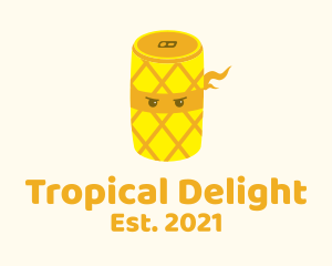 Pineapple - Ninja Pineapple Drink logo design