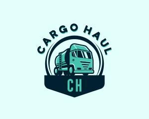 Construction Freight Truck logo design