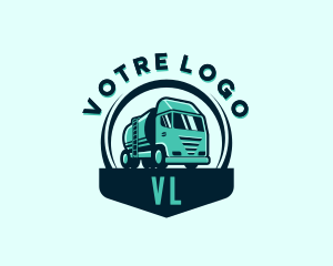 Construction Freight Truck logo design
