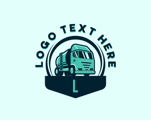 Mover - Construction Freight Truck logo design