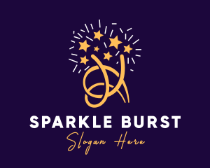 Fireworks - Star Firework Sparkle logo design
