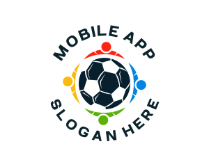 Goal Keeper - Soccer Ball Team logo design