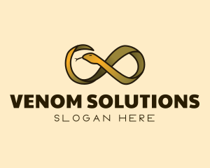 Venom - Snake Serpent Infinity Loop logo design