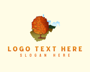 Sugar Maple - West Virginia Maple Tree logo design