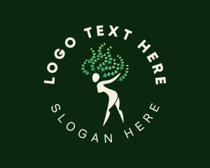 Relaxation - Relaxing Yoga Tree logo design