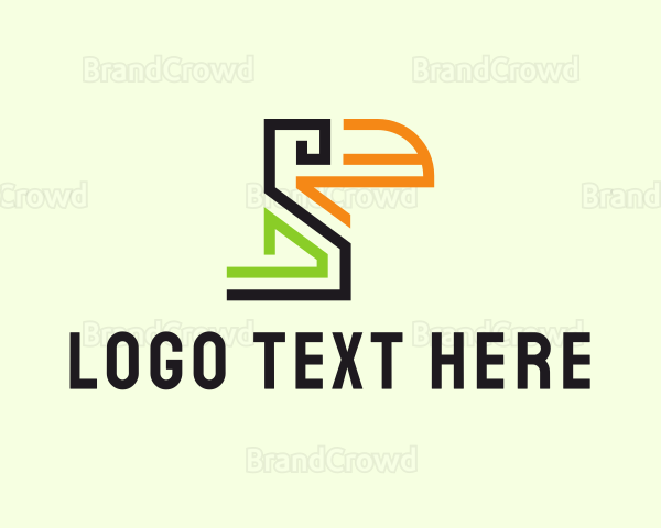 Geometric Toucan Bird Logo