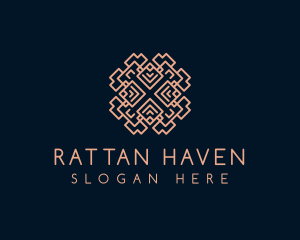 Rattan - Fabric Textile Pattern logo design