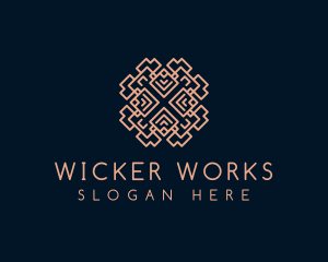 Wicker - Fabric Textile Pattern logo design