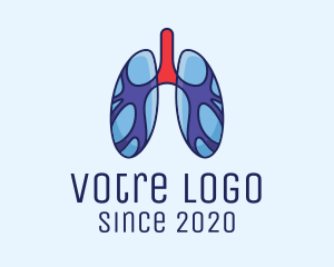 Cancer - Respiratory Lung Organ logo design