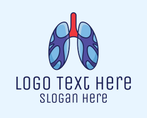 Respiratory Lung Organ Logo