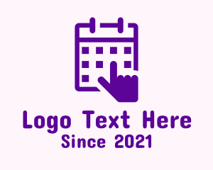 Reminder - Hand Calendar Appointment logo design