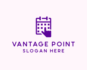 Point - Hand Calendar Appointment logo design