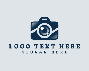 Camera Lens Media logo design