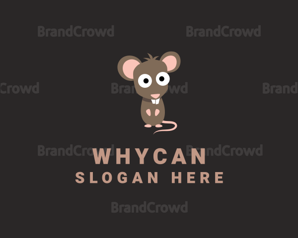 Cute Rodent Rat Logo